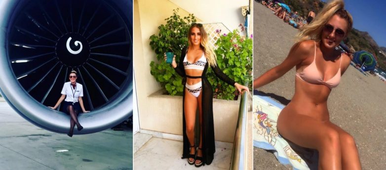 Сексуальные стюардессы в униформе и без неё 13.11.23